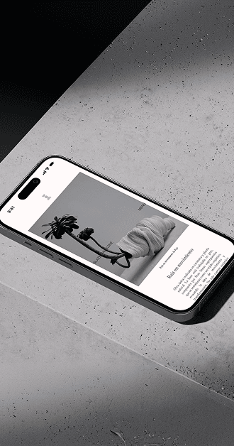 Glaze Magazine mobile
