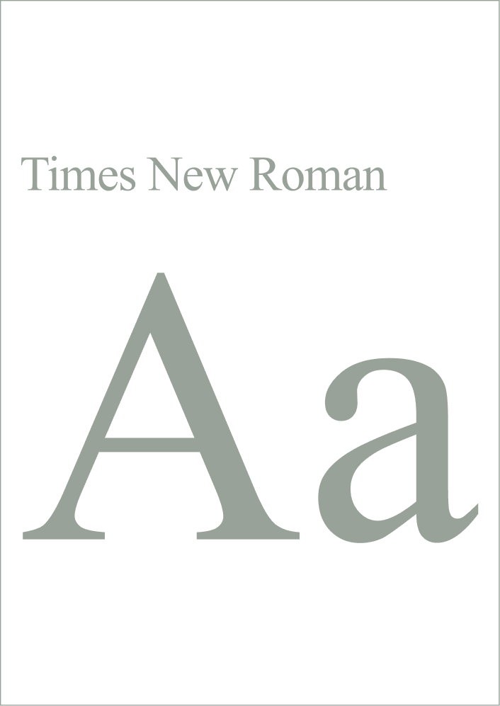 No Raw tipografía Times