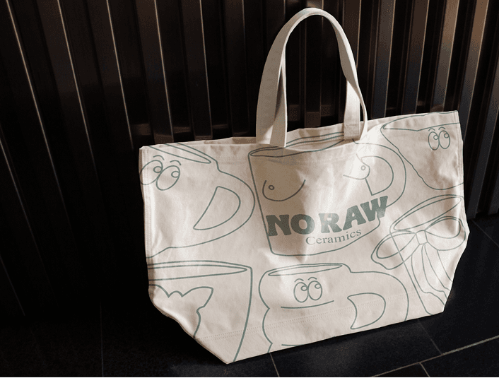 No Raw tote bag